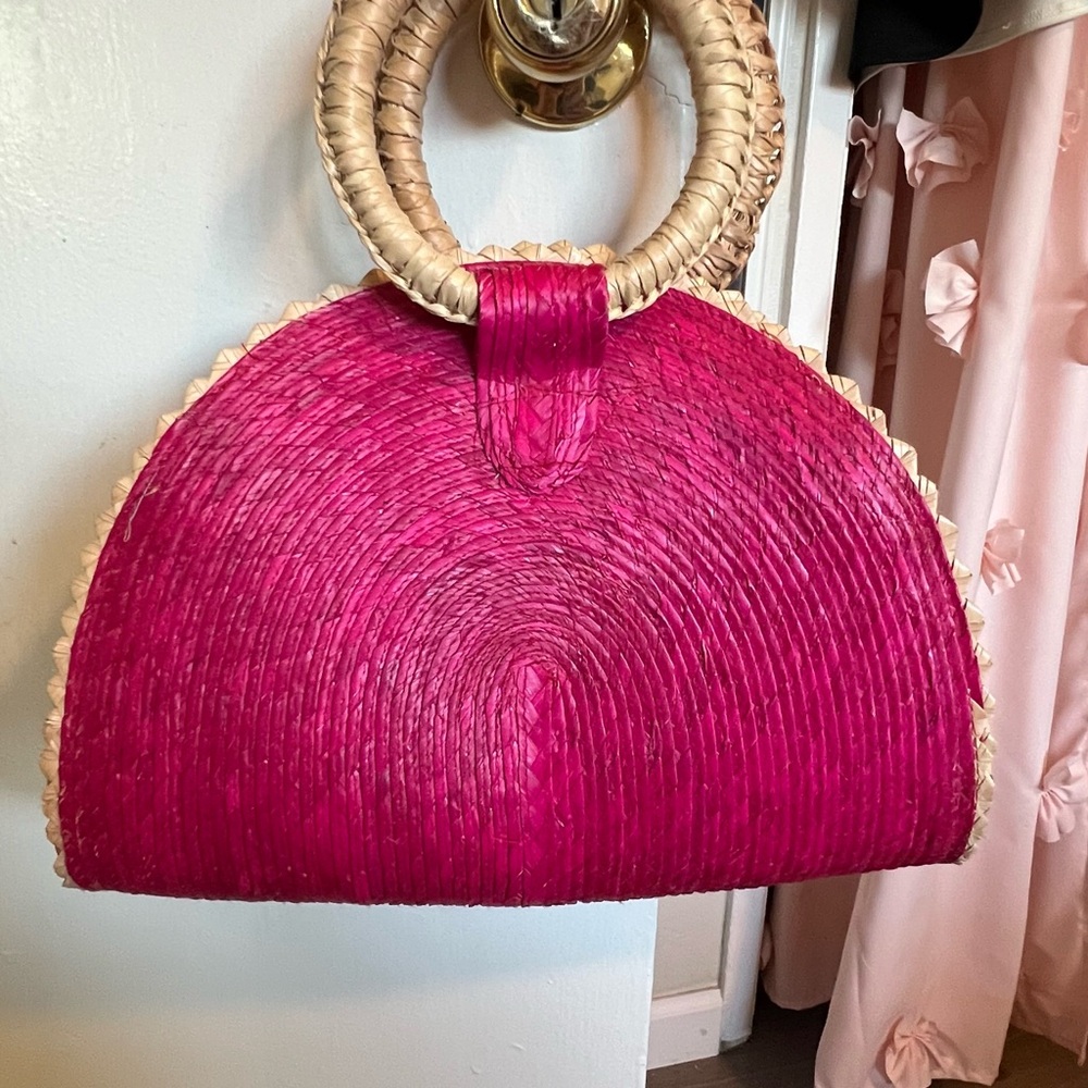 Vibrant Pink Floral Women's Bag - Picture 2 of 5